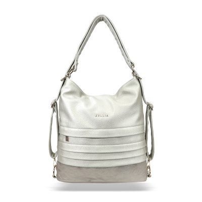 Zellia Női Válltáska/Hátizsáká Alakítható Hz-111 Pearl Beige - Gyöngyházas - K960