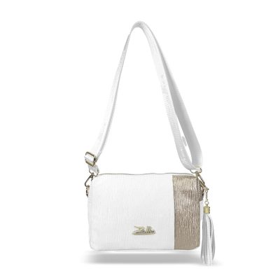 Zellia Női Oldaltáska Zlb210 Fehér-Arany - Groove -