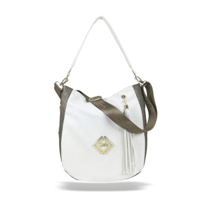 Zellia Női Válltáska Zlb180 Fehér-Bronz - Groove -