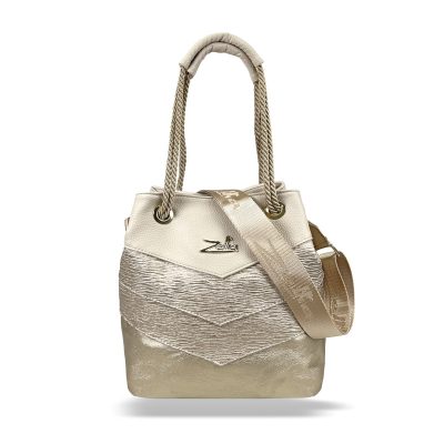 Zellia Női Válltáska 24056 Beige-Arany - Brw-Groove -