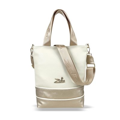 Zellia Női Válltáska/Kézitáska 21026 Beige-Arany - Brw -