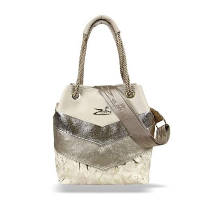 Zellia Női Válltáska 24056 Beige-Arany - Gold Leaf -