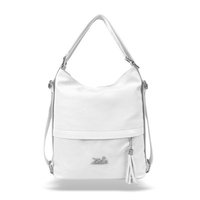 Zellia Női Válltáska/Hátizsáká Alakítható 24040 Fehér - Shiny -