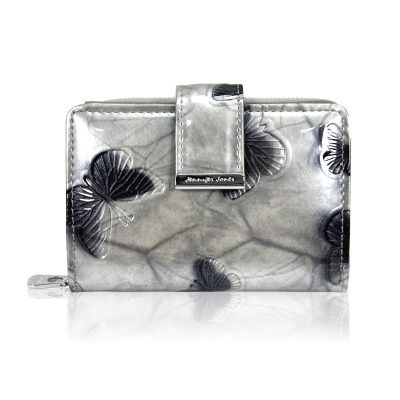 Jennifer Jones Női Bőr Pénztárca 5198-14 Ezüst - Pillangós