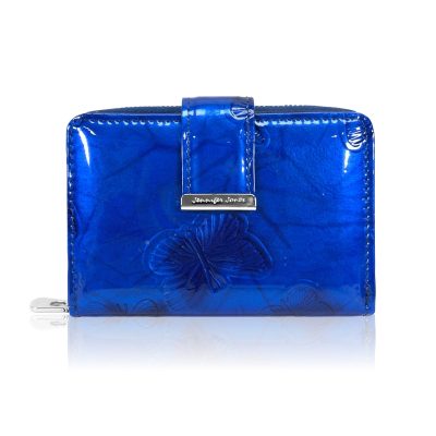 Jennifer Jones Női Bőr Pénztárca 5198-14 Kék - Pillangós