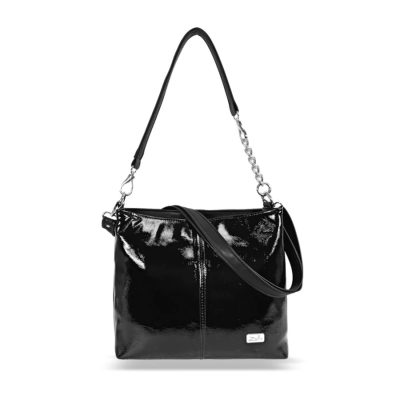 Zellia Női Válltáska Zvn25002 Fekete Lakk