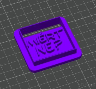 Miért ne? süti kiszúró 6x6