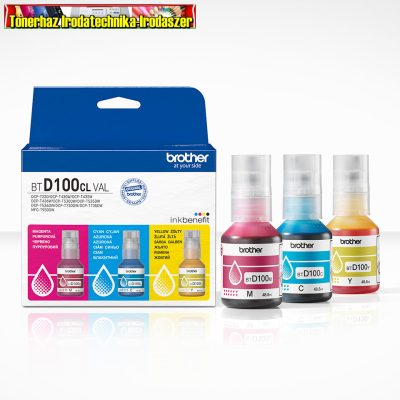 Brother BTD100CLVAL eredeti Tintatartály pack (C+M+Y)