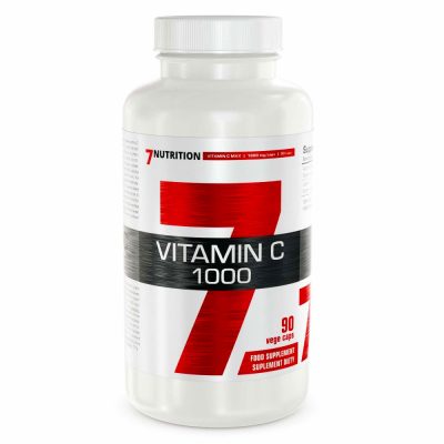 VITAMIN C 1000 - Tiszta C Vitamin Kapszulák Adalékmentesen - 1000mg Kapszulánként - 90 Vegán Kapszula - 7Nutrition