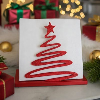 3D Szalvéta Tartó Karácsonyfa