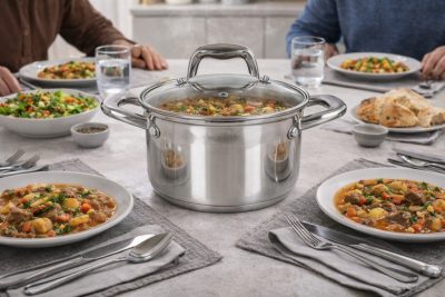 Caesar 2,5 literes indukciós fazék üveg fedővel, 16 m-es átmérő