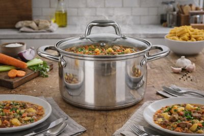 Caesar 4 literes indukciós fazék üveg fedővel, 20 cm-es átmérő