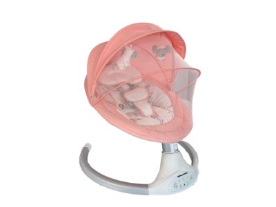 Mama Kiddies prémium 2az1-ben elektromos hinta és pihenőszék távirányítóval rózsaszín színben + ajándékok