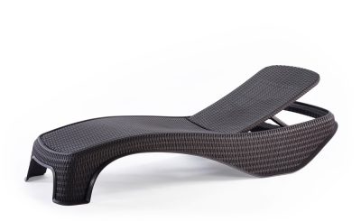 Keter Atlantic állítható exkluzív polyrattan kerti nyugágy - grafit 