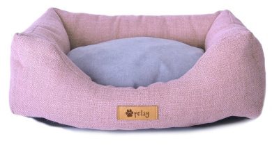 Petsy Connie poliészter kutyafekhely - pink-szürke - 65 cm