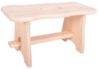 Rojaplast Tirolo fából készült mini szék/hokedli/sámli, fellépő natúr színben 19x40x21 cm