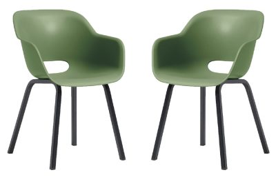 Keter Noa Duo műrattan kerti szék készlet (2 darab) - olívazöld