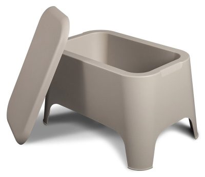 Toomax Petra műanyag asztal + tároló - tópszín