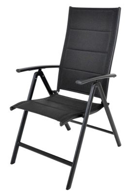 Rojaplast ZWC-235C kerti dönthető szék – alumínium, fekete