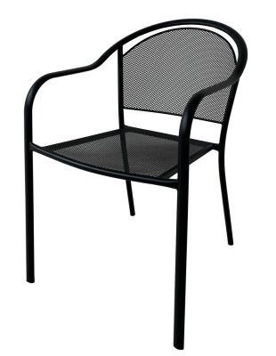 Rojaplast ZWMC-260B fém kerti szék – fekete