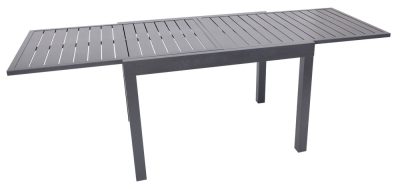 Rojaplast ZWT-113 alumínium kihúzható kerti asztal – fekete