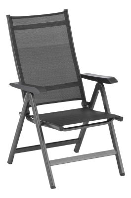 KETTLER BASIC PLUS alumínium dönthető kerti szék – antracit / antracit