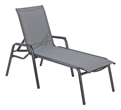 KETTLER CIRRUS SILVER LINE alumínium napozóágy – antracit / szürke