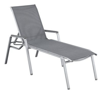 KETTLER CIRRUS SILVER LINE alumínium napozóágy – ezüst / szürke