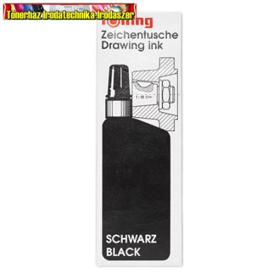 ROTRING Isograph Tustinta, 23 ml, fekete (194660, R591017)