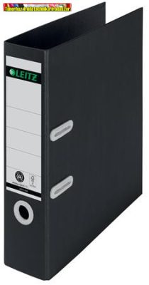 LEITZ 180 Recycle Iratrendező, 80 mm, A4, karton, újrahasznosított, fekete (10180095)