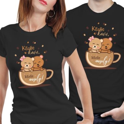 Közös kávé, közös mosoly - páros póló