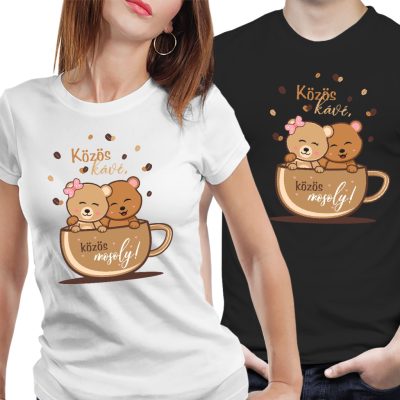Közös kávé, közös mosoly - páros póló