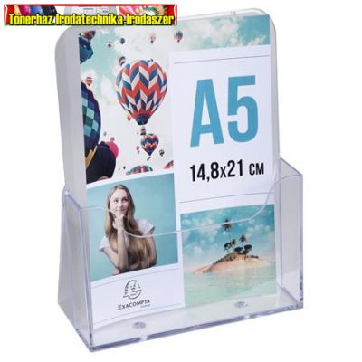 EXACOMPTA Office áttetsző Prospektustartó , 1 részes asztali (laptartó,katalógustartó) A/5