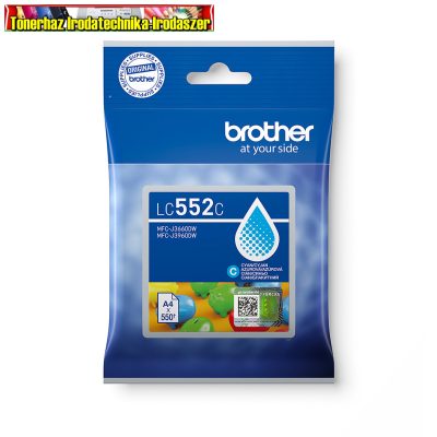 Brother LC552Y yellow eredeti tintapatron