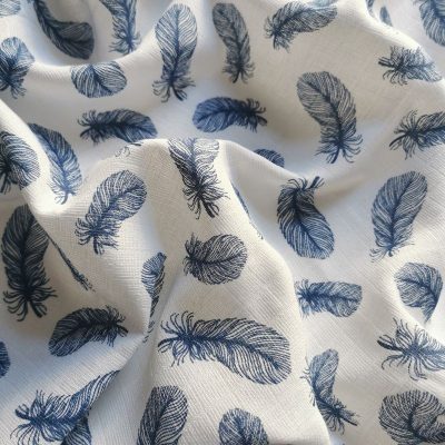 Textilpelenka - Kék tollpihe 100 % pamut