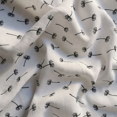 Textilpelenka Fekete Pitypang (100% pamut)