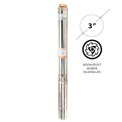 IBO 3SDm33 Homoktűrő csőkút szivattyú 1m gyári kábellel