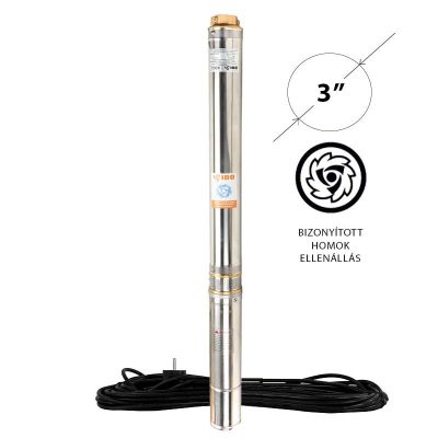 IBO 3SDm33 Homoktűrő csőkút szivattyú 20 m gyári kábellel