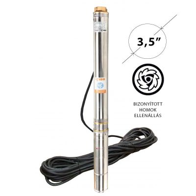 IBO 3,5SDm 3/18 Homoktűrő csőkút szivattyú 20 m gyári kábellel