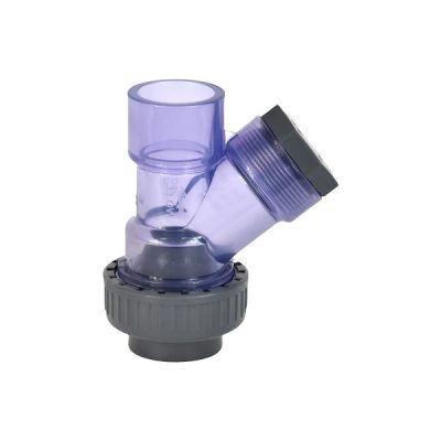 IBO átlátszó PVC golyós visszacsapó szelep PN-10 DN50-2" 