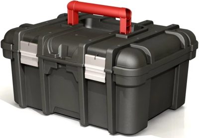 Keter szerszámosláda 16" Power tool box Fekete/szürke (5/karton)