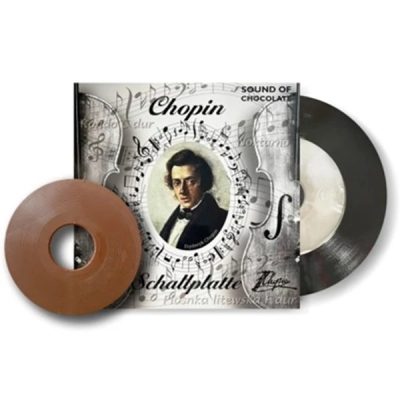 Fikar tejcsokoládé bakelit lemez Chopin 80g