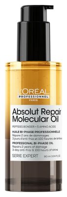 Loreal Serie Expert Absolut Repair Molecular kétfázisú olaj sérült hajra, 90 ml