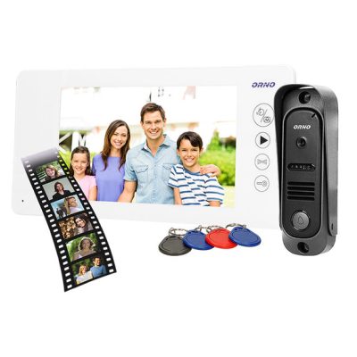 ORNO Videó kaputelefon, ARCUS RFID, 7˝ 9 választható csengőhang70800
