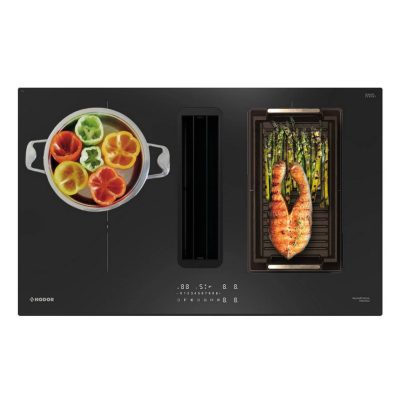 NODOR - NorCoock N7426 BK FLOW-IN indukciós főzőlap beépített elszívóval