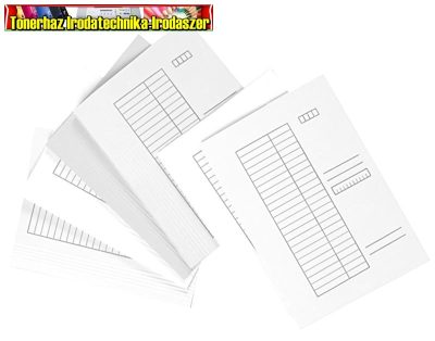 Iratgyűjtő papír (pólyás dosszié) fehér A/4 PD/CLARISSA