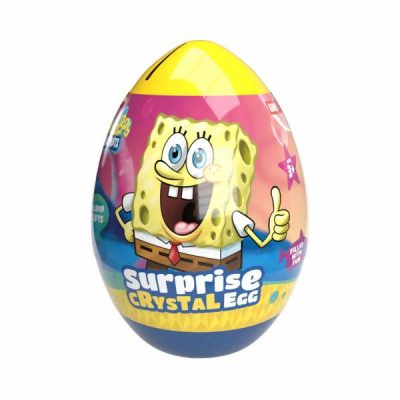 Óriás Meglepetés tojás persely édességgel töltve Spongyabob 160g