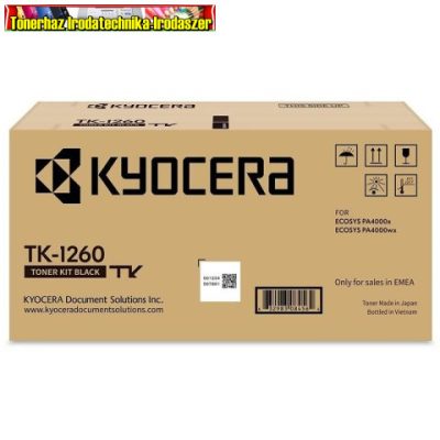 Kyocera TK-1260 Black eredeti toner 10k (TK1260)