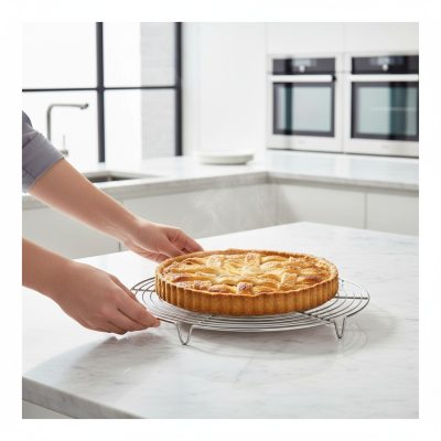 Sütőrács, kerek, 32 cm, rozsdamentes - de Buyer