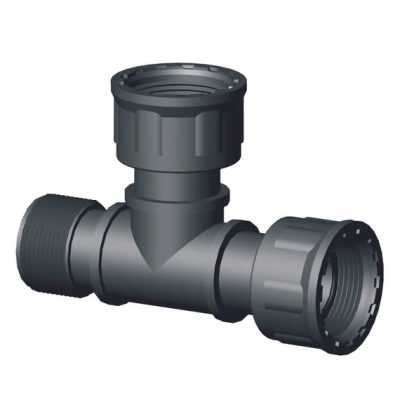 Szelepkötö T-idom 1" hollander x 1" hollander x 1" külső menet